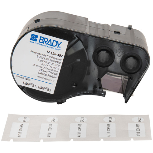 Low Temperature Label Maker Cartridge, Black Distribution Élite MP
