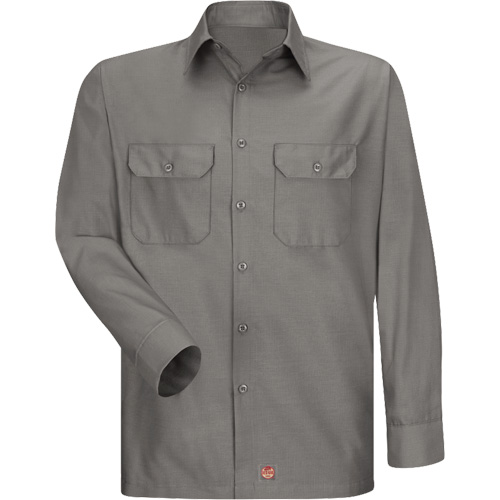 Long Sleeve Ripstop Shirt, Men's, 3X-Large, Grey Distribution Élite MP