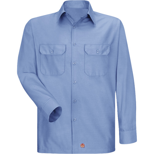 Chemise &agrave; manches longues en tissu ind&eacute;chirable, Hommes, 3T-Grand, Bleu Distribution Élite MP