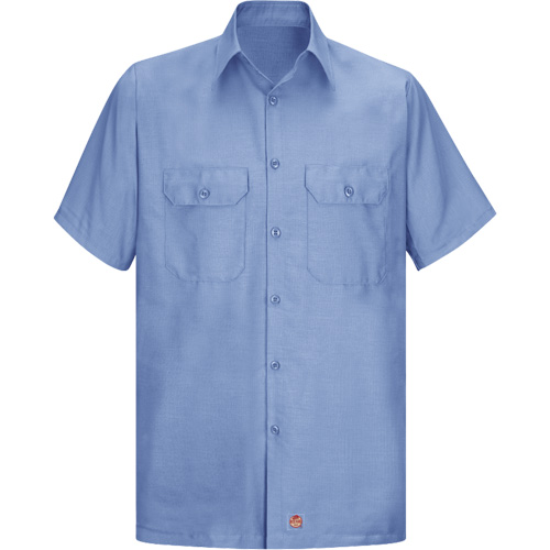 Chemise &agrave; manches courtes en tissu ind&eacute;chirable, Hommes, 3T-Grand, Bleu Distribution Élite MP
