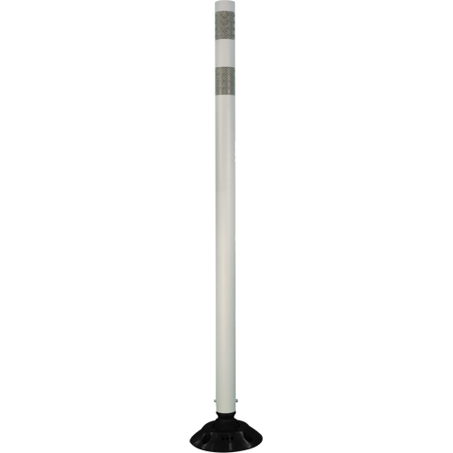 D&eacute;lin&eacute;ateur r&eacute;sistant aux impacts, 48" h, Blanc Distribution Élite MP
