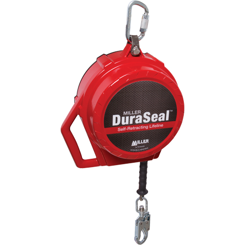 Cordage de s&eacute;curit&eacute; autor&eacute;tractable Miller DuraSeal, 50', Acier inoxydable, Pivotant Distribution Élite MP