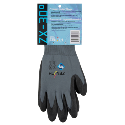 Gants enduits de premi&egrave;re qualit&eacute; ZX-30°, 10/T-Grand, R&ecirc;vetement PVC, Calibre 15, Enveloppe en Nylon Distribution Élite MP