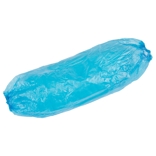 Manchettes jetables, Longueur de 18", Poly&eacute;thyl&egrave;ne, Bleu Distribution Élite MP