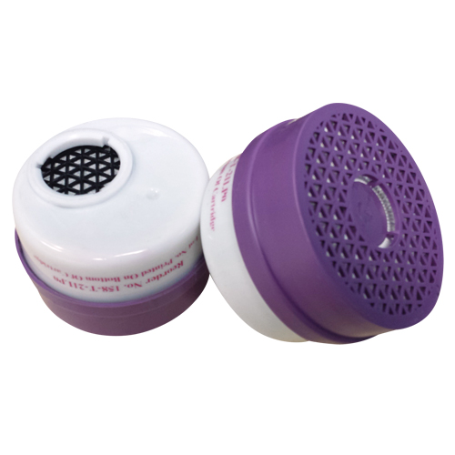 Respirator Cartridge, Combination Gas/Vapour Cartridge and Particulate Filter, Acid Gas/Chlorine Gas/P100 Filter Distribution Élite MP