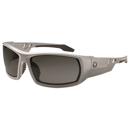 Lunettes de s&eacute;curit&eacute; Skullerz Odin, Lentille Grise/fum&eacute;e, Antibu&eacute;e/Anti-&eacute;gratignures, ANSI Z87+/R&eacute;pond ou surpasse la norme CSA Z94.3 Distribution Élite MP