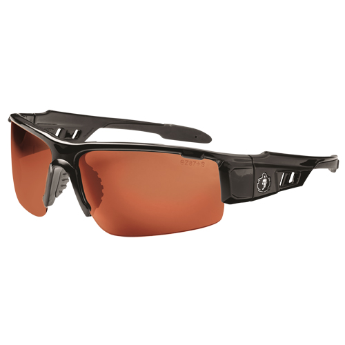 Lunettes de s&eacute;curit&eacute; Skullerz Dagr, Lentille Cuivre, Anti-&eacute;gratignures/Polaris&eacute;, ANSI Z87+/R&eacute;pond ou surpasse la norme CSA Z94.3 Distribution Élite MP