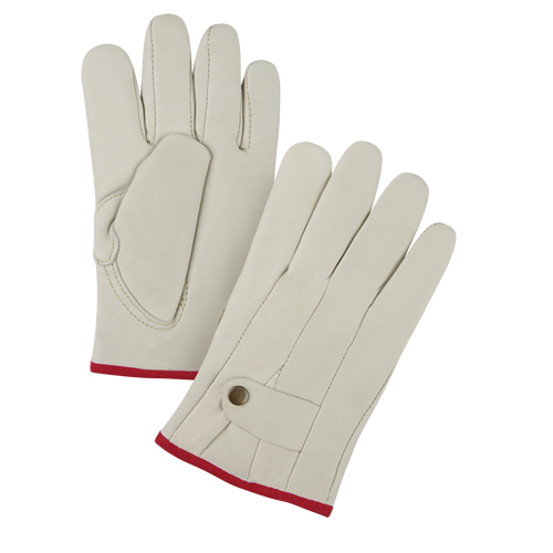 Premiun Winter-Lined Ropers Gloves, Small, Grain Cowhide Palm, Fleece Inner Lining Distribution Élite MP