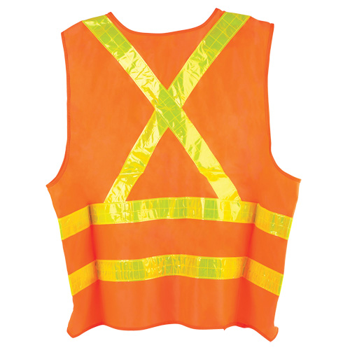 Dynamic Traffic Vest, High Visibility Orange, Large, Polyester Distribution Élite MP