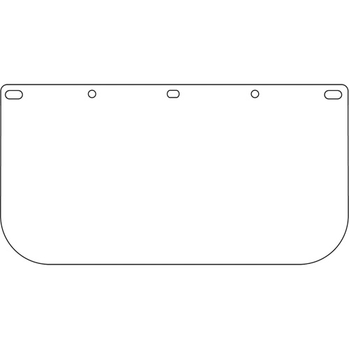Dynamic Faceshield Visor Window, PETG, Clear Tint Distribution Élite MP