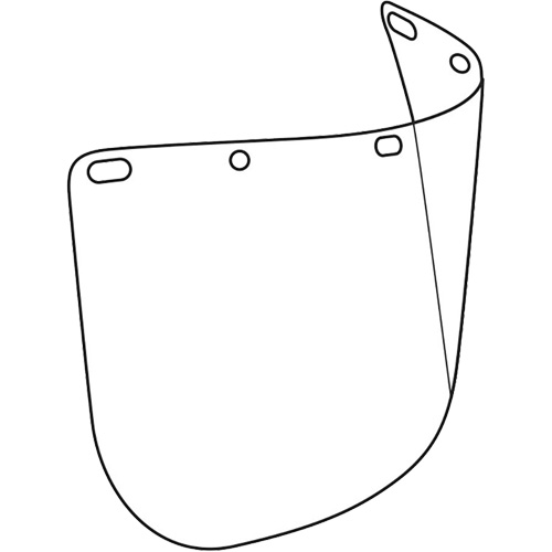 Dynamic Die Cut Faceshield Visor, Polycarbonate, Clear Tint Distribution Élite MP