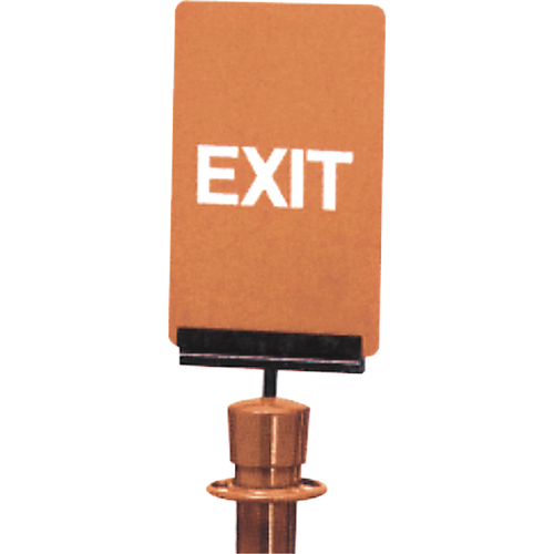 "Exit" Crowd Control Sign, 11" x 7", Plastic, English Distribution Élite MP