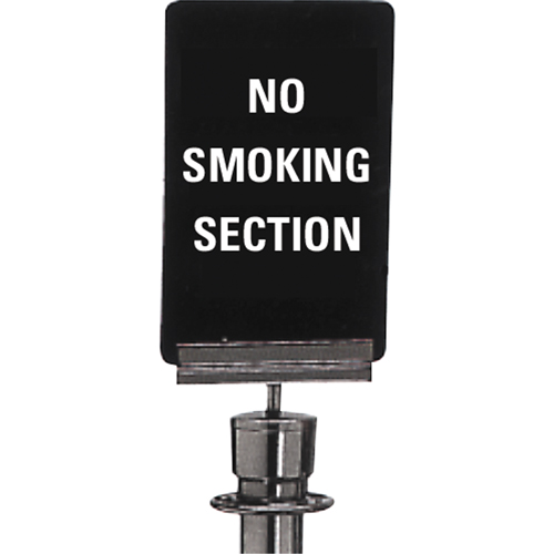"No Smoking" Crowd Control Sign, 11" x 7", Plastic, English Distribution Élite MP