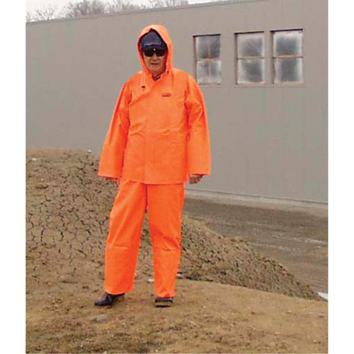 V&ecirc;tements imperm&eacute;ables Hurricane ignifuges et r&eacute;sistants &agrave; l'huile, v&ecirc;tements imperm&eacute;ables, 4T-Grand, Orange haute visibilit&eacute; Distribution Élite MP