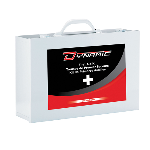 Trousse de premiers soins Ontario Dynamic, Dispositif m&eacute;dical Classe 1, Boîte en m&eacute;tal Distribution Élite MP