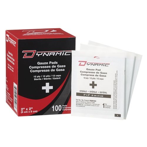 Dynamic Gauze, Pad, 2" L x 2" W, Sterile, Medical Device Class 1 Distribution Élite MP