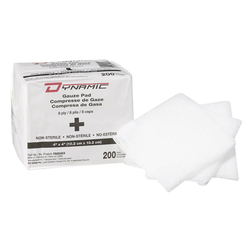 &eacute;ponge de gaze Dynamic, Tampon, 4" lo x 4" la, Dispositif m&eacute;dical Classe 1 Distribution Élite MP