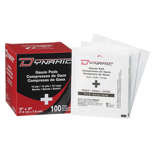 Dynamic Gauze, Pad, 3" L x 3" W, Sterile, Medical Device Class 1 Distribution Élite MP