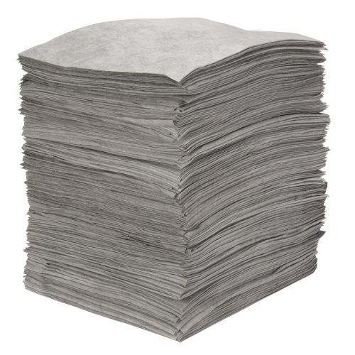 Premium Meltblown Sorbent Pads, Universal, 15" x 18", 30 gal. Absorbancy Distribution Élite MP