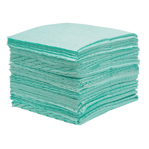 Feuilles absorbantes li&eacute;es de premi&egrave;re qualit&eacute;, Mati&egrave;res dangereuses, 15" x 18", 25 gal. d'absorption Distribution Élite MP