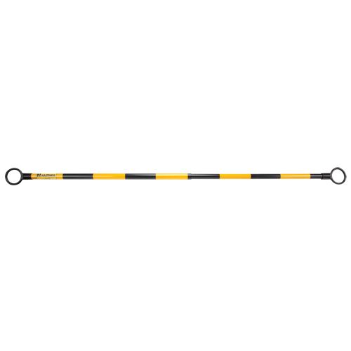 Telescopic Barricade Bar, 85" Extended Length, Black/Yellow Distribution Élite MP