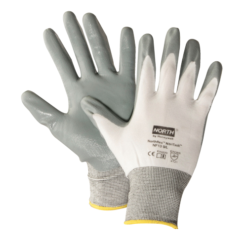 Gants NorthFlex Nitri Task, T-Grand, R&ecirc;vetement Nitrile, Calibre 13, Enveloppe en Nylon Distribution Élite MP
