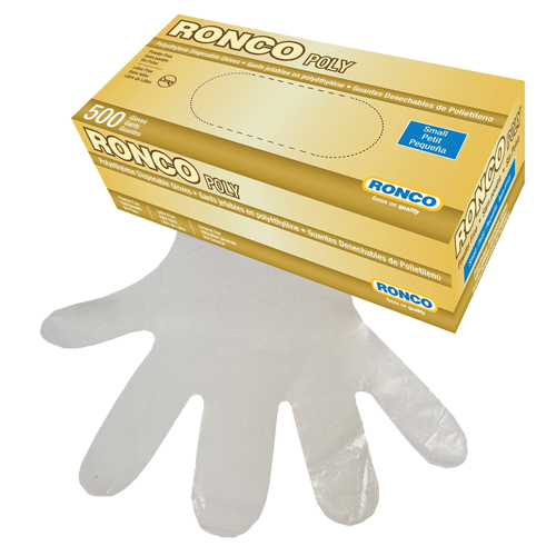 Disposable Glove, Small, Polyethylene, 1-mil, Powder-Free, Clear Distribution Élite MP