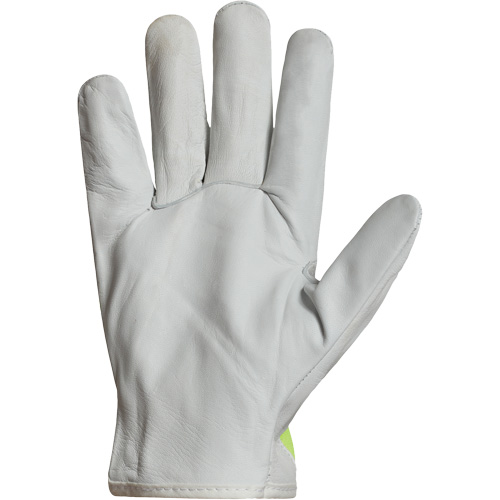 Gants de conducteur haute visibilit&eacute; avec bandes r&eacute;fl&eacute;chissantes Endura, 3T-Grand, Paume en Cuir fleur de ch&egrave;vre Distribution Élite MP
