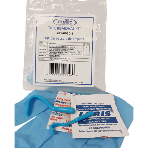 Tick Safety Kit, Class 1 Medical Device, Wallet Distribution Élite MP
