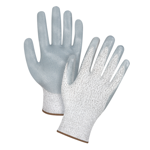 Gants haute performance r&eacute;sistants &agrave; la coupe, Taille Grand/9, Calibre 13, Rev&ecirc;tement Nitrile, Enveloppe en PEHP, ANSI/ISEA 105 niveau 4/EN 388 niveau 5 Distribution Élite MP