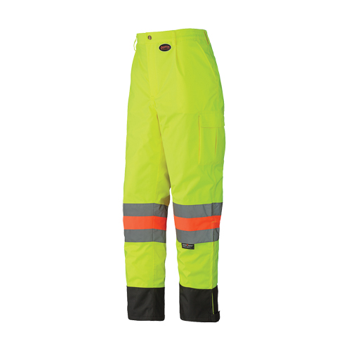 6039 Pantalon de s&eacute;curit&eacute; imperm&eacute;able pour le contr&ocirc;le de la circulation, Polyester, T-petit, Jaune lime haute visibilit&eacute; Distribution Élite MP