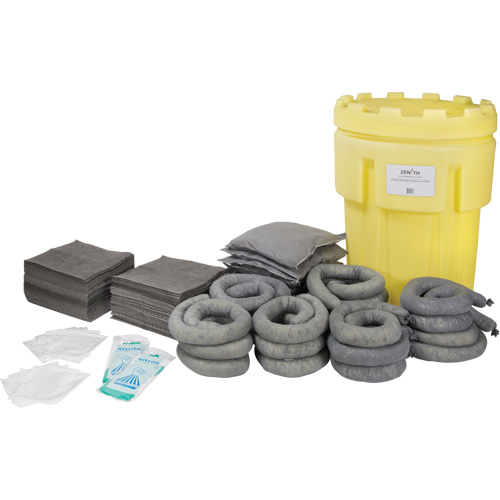 Premium Spill Kit, Universal, Salvage Drum, 95 US gal. Absorbancy Distribution Élite MP
