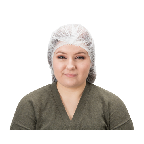 Pleated Bouffant Cap, Polypropylene, 19", White Distribution Élite MP