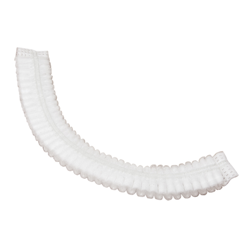 Pleated Bouffant Cap, Polypropylene, 19", White Distribution Élite MP