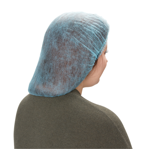 Pleated Bouffant Cap, Polypropylene, 21", Blue Distribution Élite MP