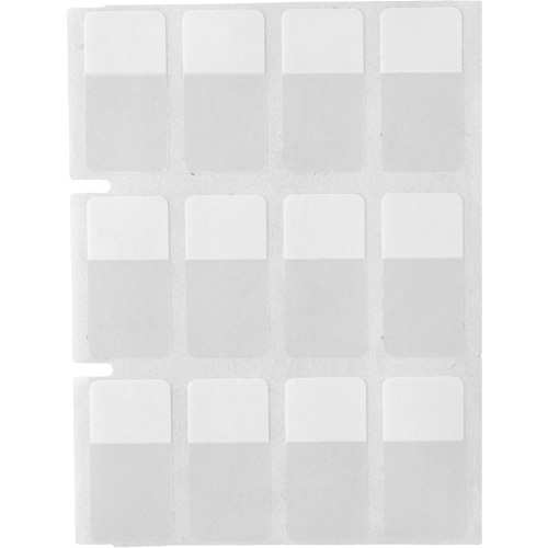 &eacute;tiquettes autoplastifiantes pour c&acirc;bles & fils de s&eacute;rie Core, Vinyle, 0,5" lo x 0,75" h, Transparent Distribution Élite MP
