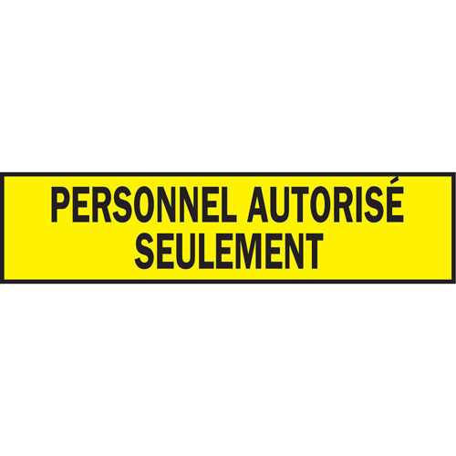 Warning Barricade Tape, French, 3" W x 200' L, 3.5 mils, Black on Yellow Distribution Élite MP