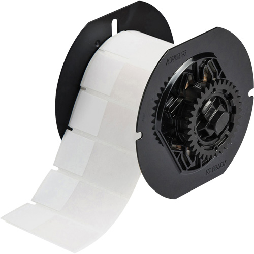&eacute;tiquette autoplastifi&eacute;es pour fils et c&acirc;bles, Vinyle, 1" lo x 2,6" h, Incolore/blanc Distribution Élite MP