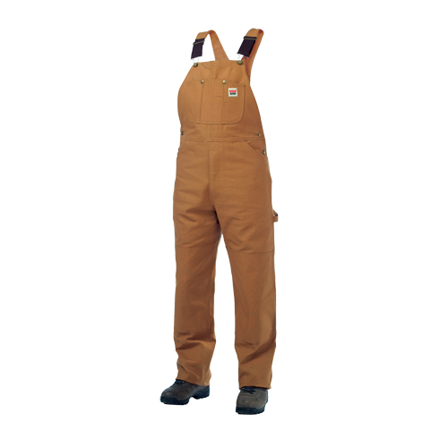 Unlined Duck Overalls, Men's, Large, Brown Distribution Élite MP