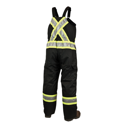 Salopettes de s&eacute;curit&eacute; doubl&eacute;e, Polyester/Polyur&eacute;thane, Grand, Noir Distribution Élite MP