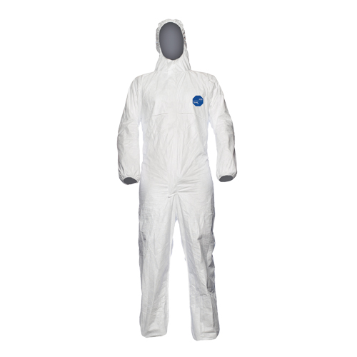 Coveralls, X-Large, White, Tyvek&reg; 500 Distribution Élite MP