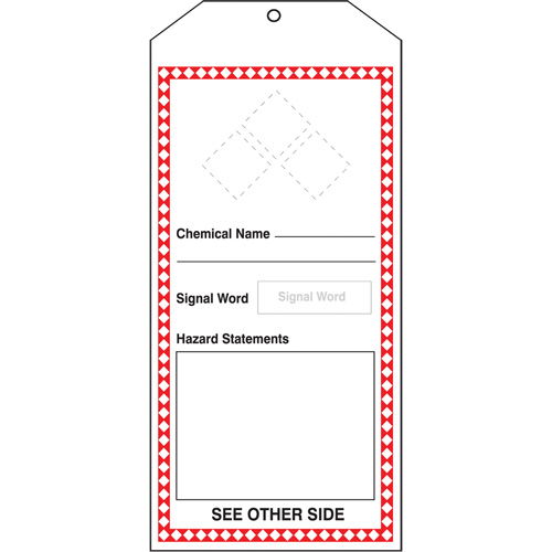 Tr&egrave;s grandes &eacute;tiquettes SGH, Papier cartonn&eacute;, 3-7/8" la x 8-1/2" h, Anglais Distribution Élite MP