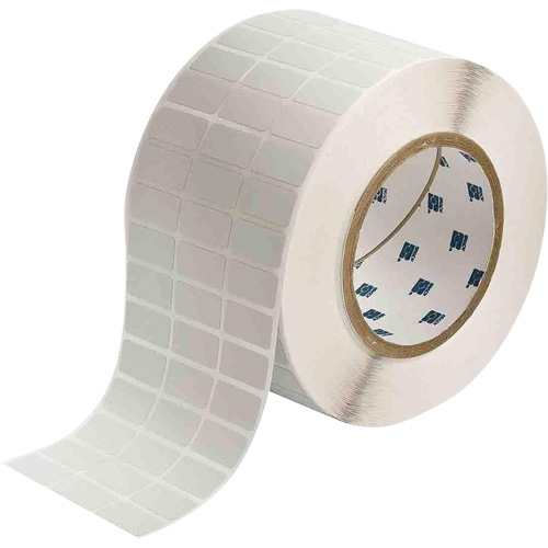 Glossy Rating Plate Labels, Metalized Polyester, 1" L x 0.5" H, Silver Distribution Élite MP