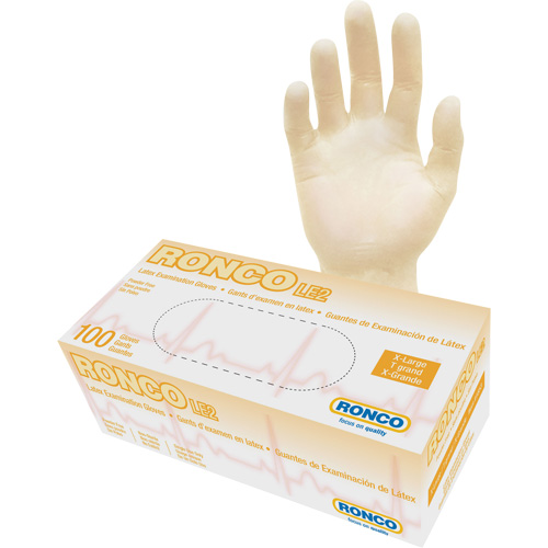 Disposable Gloves, X-Large, Latex, 4-mil, Powder-Free, Natural, Class 2 Distribution Élite MP