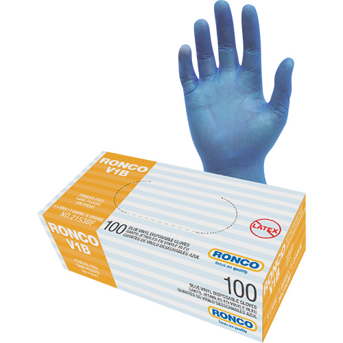 Gants jetables, T-Grand, Vinyle, 3 mils, Sans poudre, Transparent Distribution Élite MP