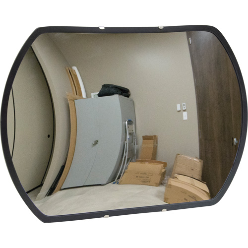 Roundtangular Convex Mirror with Bracket, 12" H x 18" W, Indoor/Outdoor Distribution Élite MP