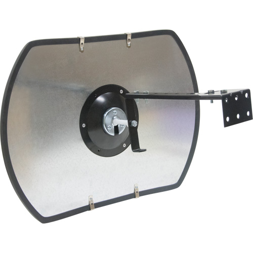 Roundtangular Convex Mirror with Bracket, 24" H x 36" W, Indoor/Outdoor Distribution Élite MP