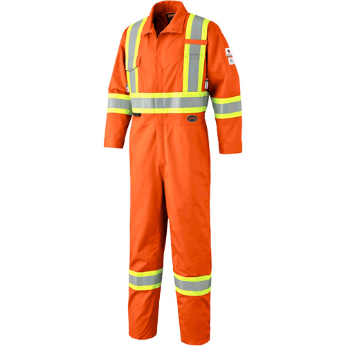 7702 FR Hi-Vis Safety Coveralls, Size 36, Orange Distribution Élite MP