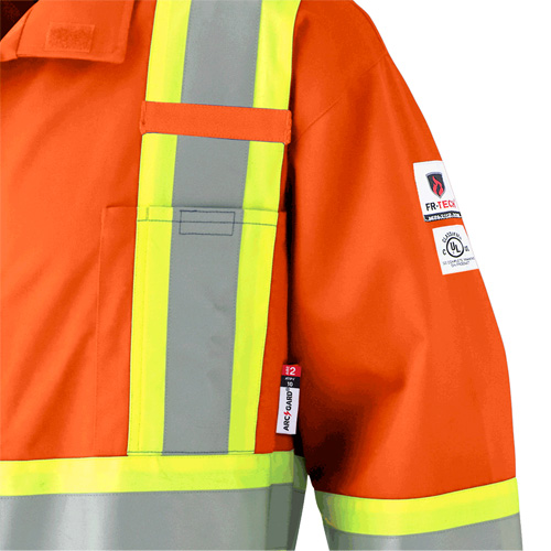 7702 FR Hi-Vis Safety Coveralls, Size 36, Orange Distribution Élite MP