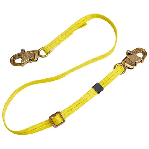 Longe de positionnement r&eacute;glable &agrave; sangle, 1 branches, 4', Classe CSA B, Polyester Distribution Élite MP